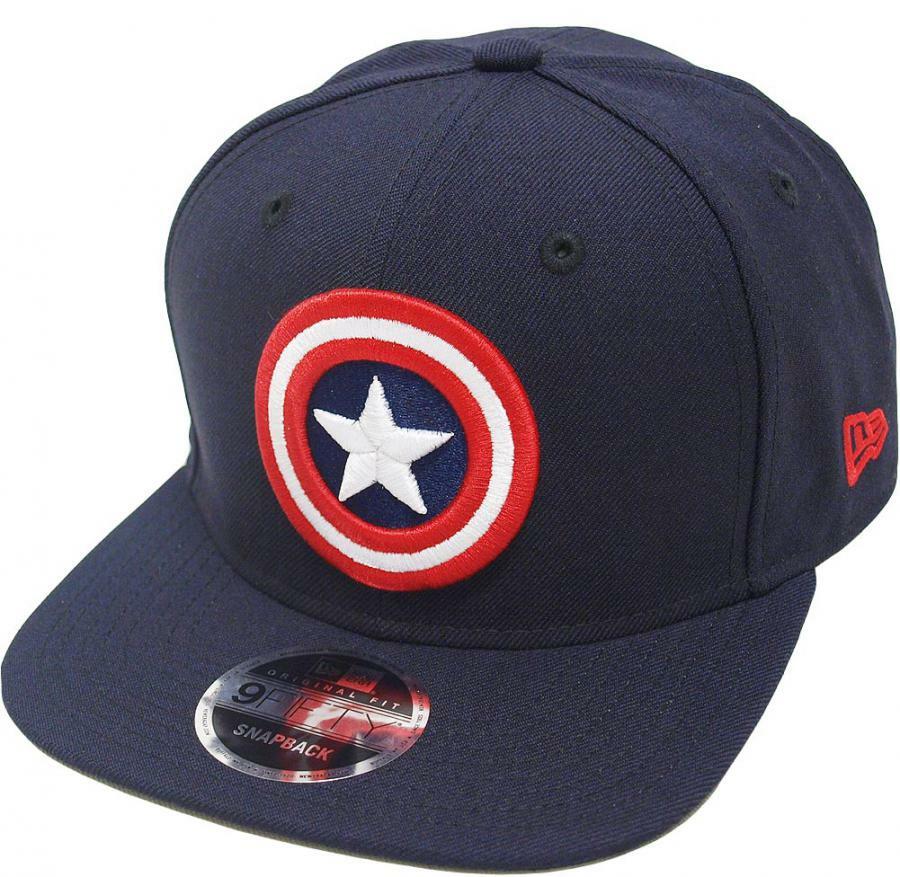 バ 9FIFTY CAP（NVY） New Era Captain America Navy Snapback Cap 9FIFTY 950 OSFA