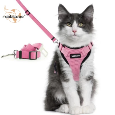 Pigo Cat Harness and Leash for Cat Walking Escape Proof Soft Adjustable Vest eBay
