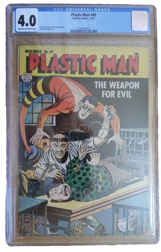 Plastic Man #49 1954 Dick Dillin Cover, Jack Cole Art Quality