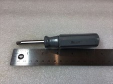 Snap On TMV4 - 5-3/4”Long, Hard, Gray Handle, 1/4” Dr., Socket Driver-NICE-VTG.