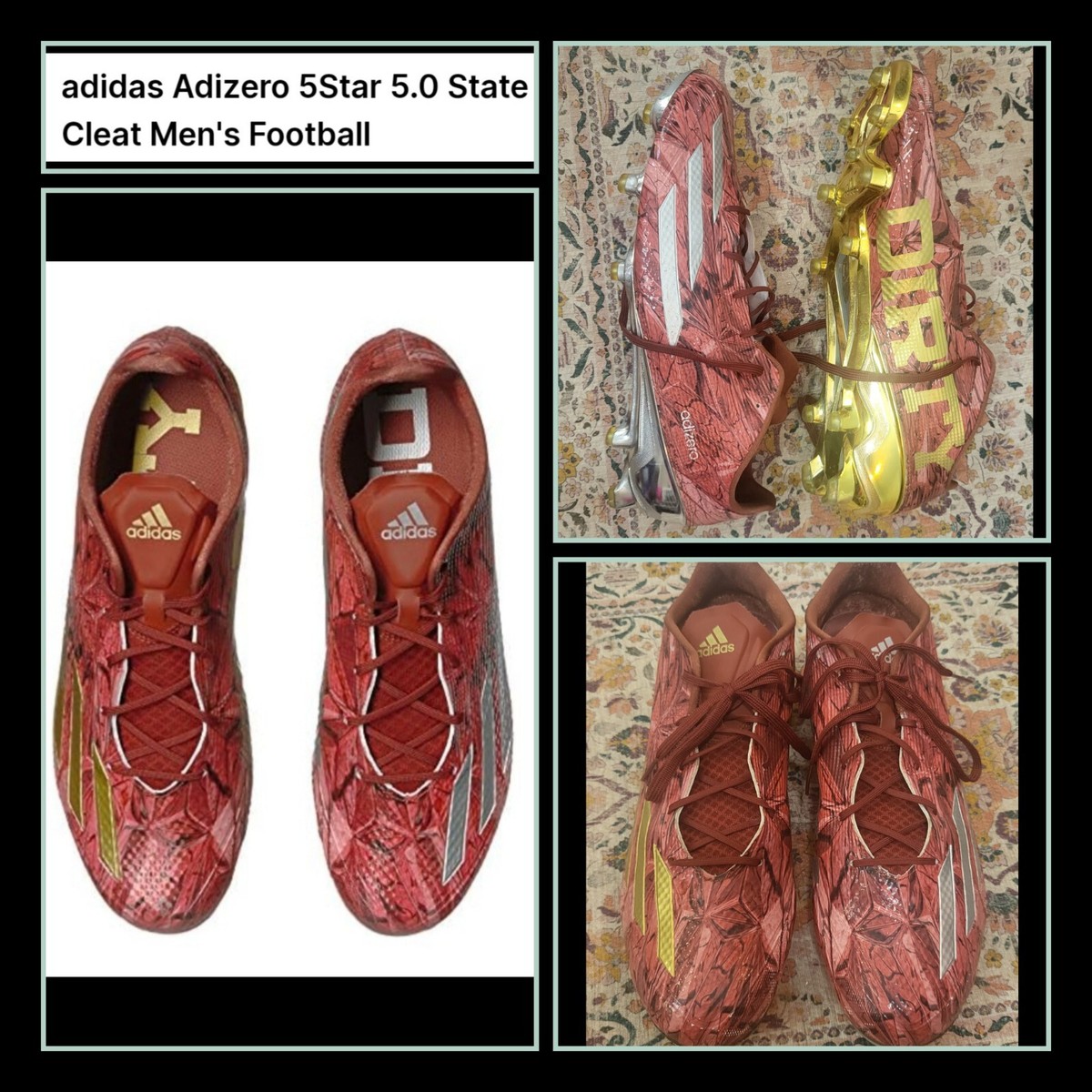 ADIDAS Adizero 5Star 5.0 State Cleat | Size 15 | Men display picture 2
