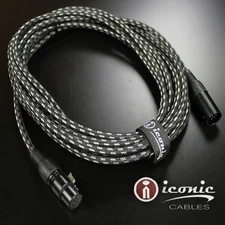 7 Pin XLR 20ft Female Male Vacuum Tube Microphone 20' Cable Cord Black Tweed Mic