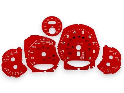 Porsche 911 991 Tachoscheibe Speedometer Cluster Dial Gauge Tacho km/h