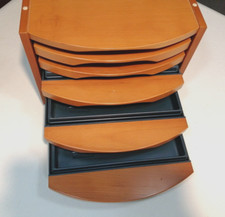 CASSETTIERA PORTA UTENSILI IN LEGNO DA SCRIVANIA BRICOLAGE & HOBBY NUOVA