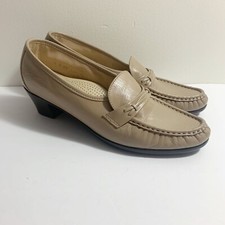 SAS Womens Easier Comfort Shoes Tripad Slip On Loafer Tan Leather size 8S Slim