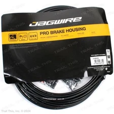 Jagwire Pro 5mm Compressionless Brake Housing w/ Slick Lube Liner 10m Roll Black