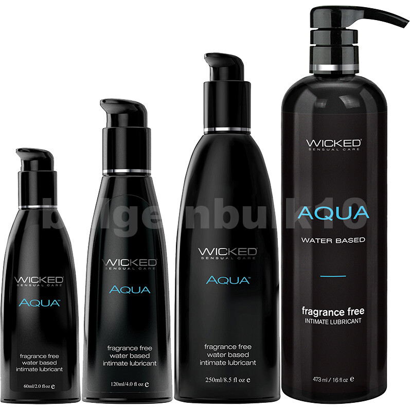 Wicked Aqua Fragrance Free Water Based Intimate Lubricant - Choose Size | eBay Wicked Aqua Fragrance Free Water Based Intimate Lubricant - Choose Size | eBay