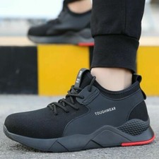 MENS SAFETY TRAINERS LIGHTWEIGHT WORK STEEL TOE CAP BOOTS VERY LIGHT SHOES