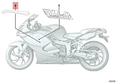 NEW BMW K40 0509 DECORATIVE PANEL LEFT 51148551881 GENUINE