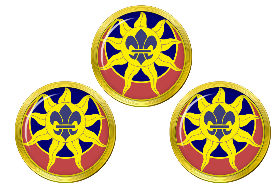 9th Infantry Division US Army Gold Ball Markers