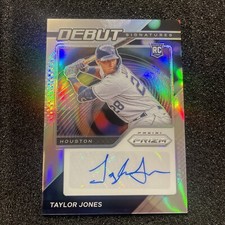 2021 Prizm Baseball Debut Signatures Prizm Auto Taylor Jones Houston DS-TJ