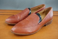 Madewell Francis Womens 8 Brown Leather Slip On Casual Pointed Toe Flat Loafers