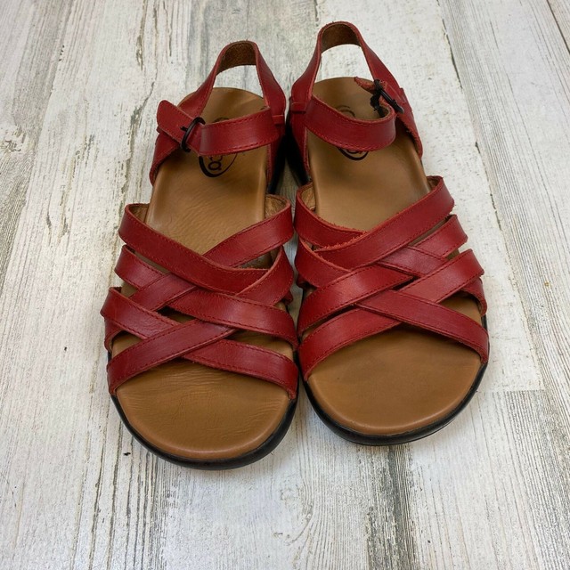 leather lattice sandals