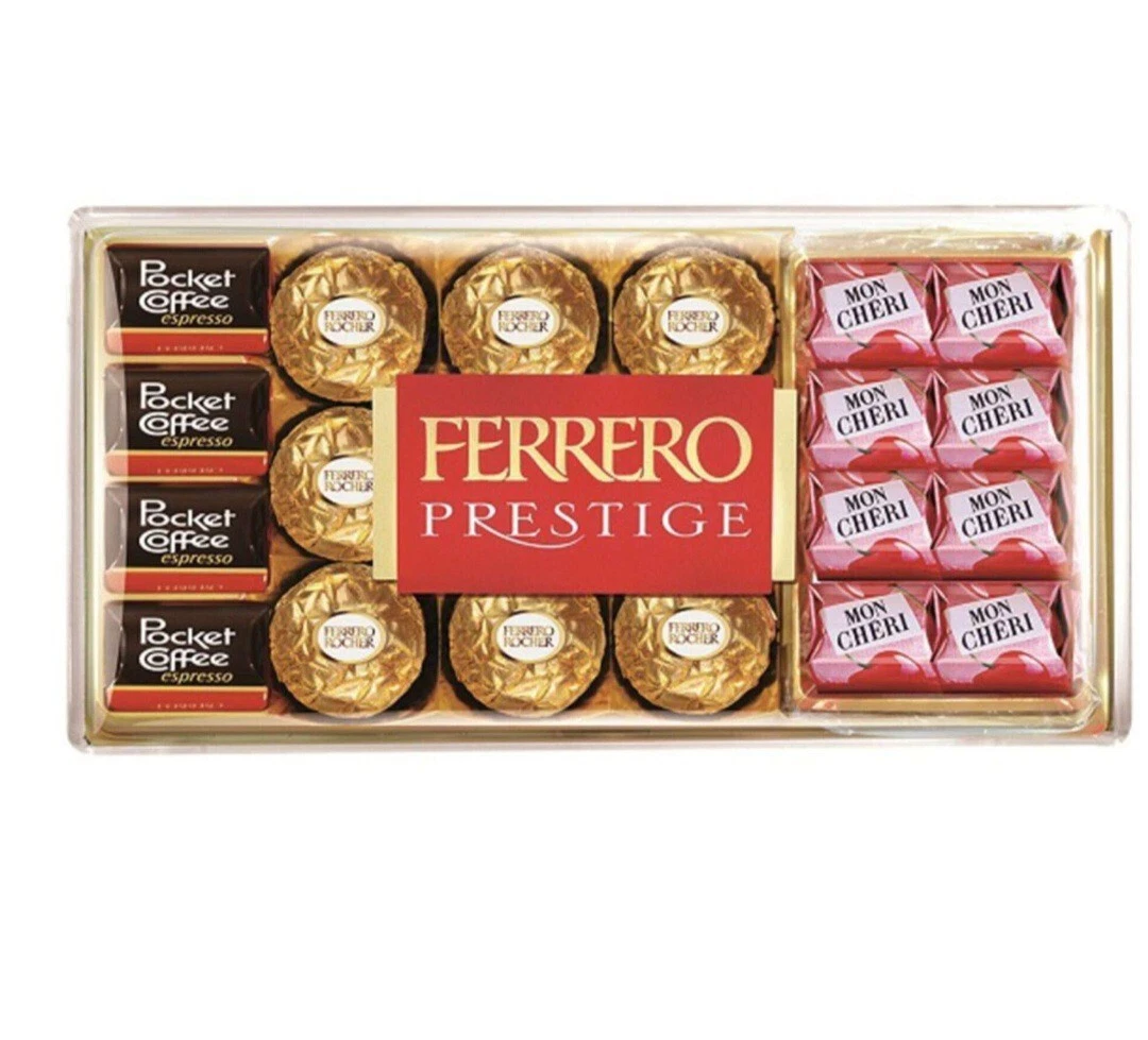 3X 246G FERRERO PRESTIGE ROCHER MON CHERI POCKET COFFEE ESPRESSO CHOCOLATE NEW