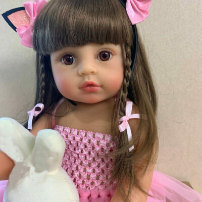 55cm NPK Bebe Puppe Reborn Baby Kleinkind Mädchen Ganzkörper Silikon Vinyl Puppe