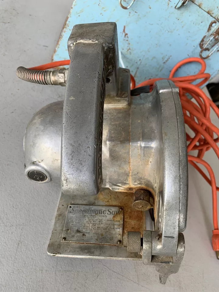 Vintage Aluminum Porter Cable 88C K88C Speedmatic Circular Saw & Case TESTED - Image 3 of 4