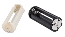 1PCS Cylindrical 3 AAA Plastic Battery Holder Adapter Case StorageBox Flashlight