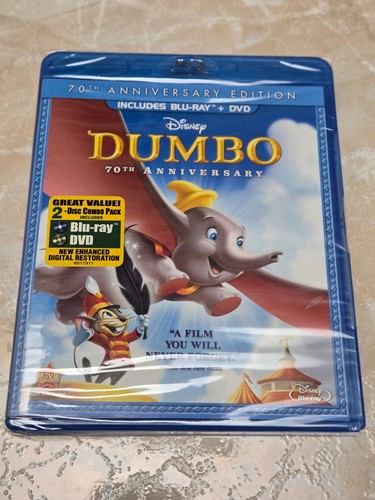 Dumbo (Blu-ray + DVD, Disney 70th Anniversary) Brandneu Versiegelt