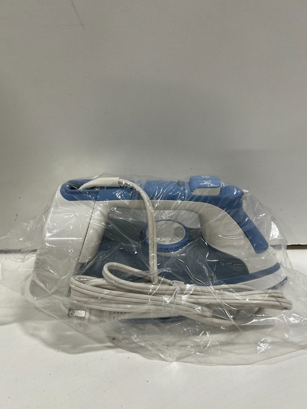 Hamilton Beach ~ Durathon Iron with Nonstick Soleplate ~ Silver/Blue