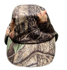 Oak Tree Hunters Cap With Ear Warmers Bill Lights Up Preowned M/L