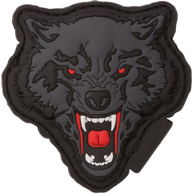 Airsoft  Morale Patch Wolf Rubber Patch Color (JTG) 3D hook and loop