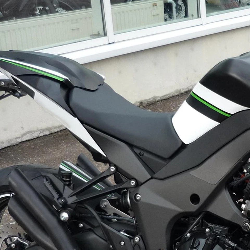 Asiento de conductor y pasajero negro apto para Kawasaki Z1000 Z 1000 2010-2013 2011 Foto 2 de 4