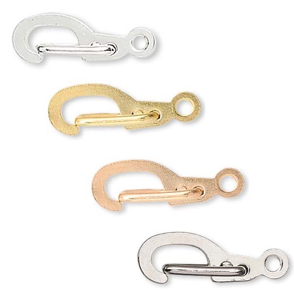 Wholesale Lot of 100 Plated Brass 12mm Self Closing Lever Lobster Claw