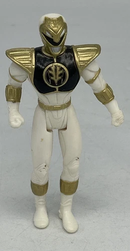 Mighty Morphin Power Rangers White Ranger Loose 4" Figure Toy 1995 Saban Vintage