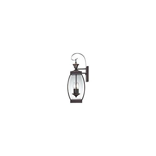 Quoizel OAS8408Z Two Light Outdoor Wall Lantern Fixture, Bronze Finish, 21" - Picture 3 of 3