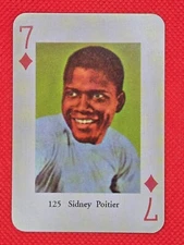 Sidney Poitier Playing Card Movie Film Star Screen Legends Belgium