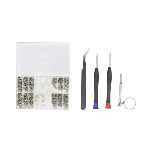 1004 Tiny Screws Nut Screwdriver Watch Eyeglass Sun Glasses Repair Tool Set Kit - Picture 7 of 12