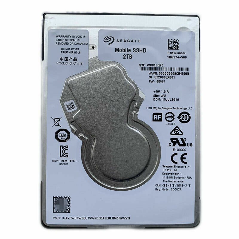 Seagate 2TB FireCuda Gaming SSHD SATA 6Gb/s 64MB 2.5-Inch