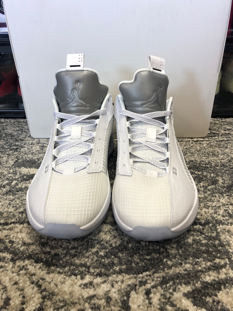 Size 14 - Air Jordan 35 Low White Metallic Silver for sale
