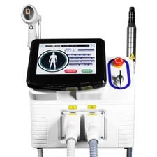 2IN1 808nm Diode Laser Hair Removal Picosecond Tattoo Removal Nd Yag Machine US
