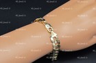 Real 14k Solid Yellow Gold Mens Curb Link Bracelet with LOBSTER 25.40gram #13390 — photo 3