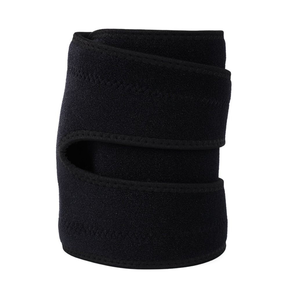 Calentadores de piernas de poliéster negro protector de muslo prensa de piernas de seguridad deportiva