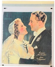 TRICHROME WEDDING PHOTO JEANETTE MACDONALD GENE RAYMOND 1937 HOLLYWOOD GOLDEN