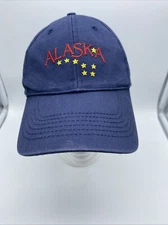 Alaska Blue Baseball Cap Hat Hook & Loop Artic Circle Enterprises