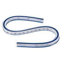 Flexibles Lineal,12 Zoll,30 Cm,Kurvenlineal FüR Technisches Zeichnen,Blau