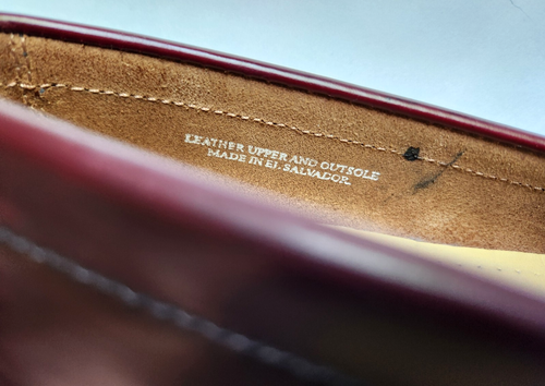 G.H. Bass Weejuns Penny Loafers Womens Size 7.5 Burgundy Leather Classic Preppy - Picture 13 of 15