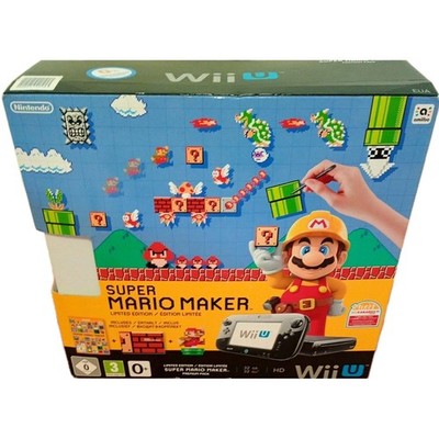 Wii U Super Mario Maker Limited Edition Premium Pack - Vollständig - Top Zustand