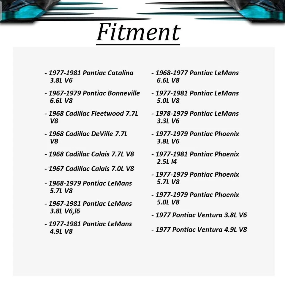 Manivela de janela 4x compatível com Pontiac LeMans 5.3L 1967 Pontiac Tempest 3.8L 1967 - Imagem 3 de 4