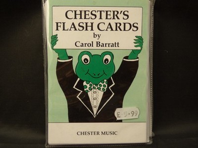 Chester's Flash Cards. Music Note Flash Cards For Piano. Tutor Aid
