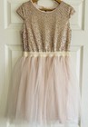 Zunie Pink Tulle Gold Sequin Party Special Occasion Dress Girls 12 $54 — photo 2