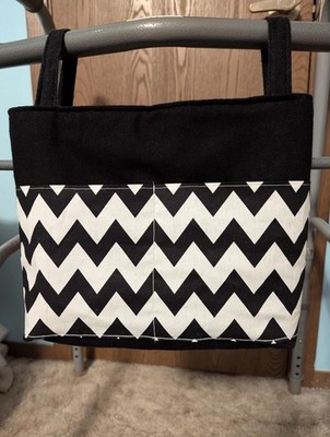 Handmade 3 Pocket Walker Tote Bag Holder Pouch Caddy Purse Accessory Organizer