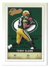 2002 Fleer Authentix Football Terry Glenn Card #29 Green Bay Packers