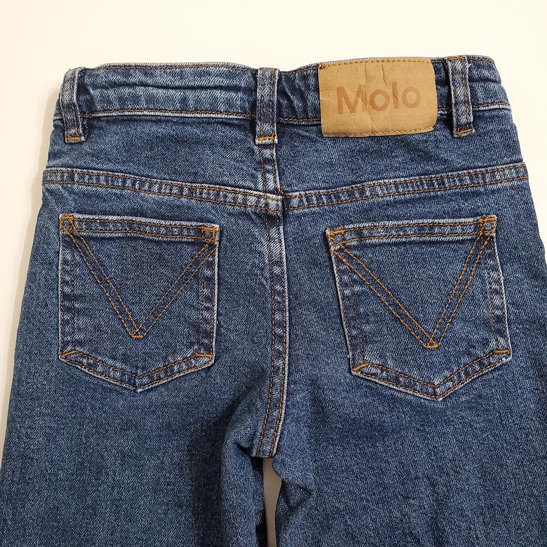 MOLO Girls Asta Flared Jeans 8 Years 128cm Blue Vintage Organic Cotton Blend