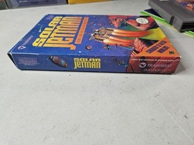 P&oacute;ster completo en caja original Solar Jetman: Hunt for the Golden Warpship para Nintendo NES