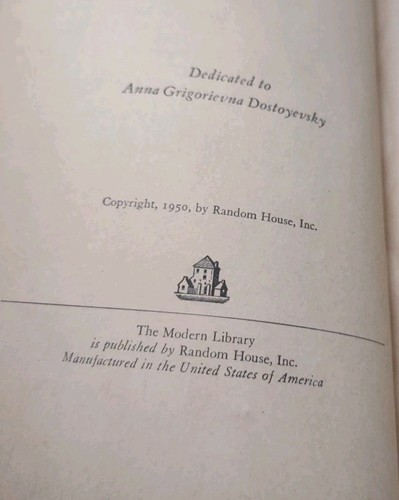 1950 Die Brüder Karamasow von Fjodor Dostojewski, Moderne Bibliothek, Vintage PB - Bild 3 von 4