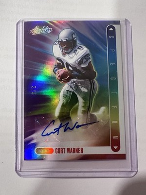 Panini 2024 Absolute Spectrum Signatures Purple Curt Warner #SS-CWR /5 Seahawks